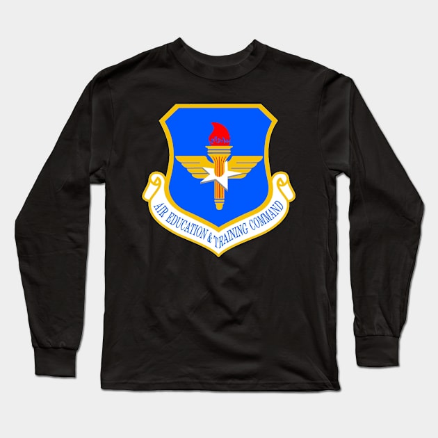 Air Education and Training Command Shield Long Sleeve T-Shirt by Spacestuffplus